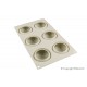 Silikomart - Moule en silicone Mini Goccia, 6x Ø 68 h 32 mm