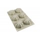 Silikomart - Moule en silicone Mini Goccia, 6x Ø 68 h 32 mm