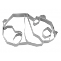 Cookie cutter "Geo" Panda, 7.5 cm