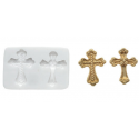 Silikomart - Moule en silicone croix, 2 cavités