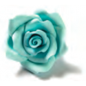 Decora small light blue Sugar Roses, 8 pieces