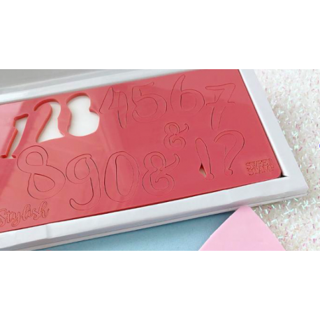 Sweet Stamp - Modèle Stylish chiffres & symboles