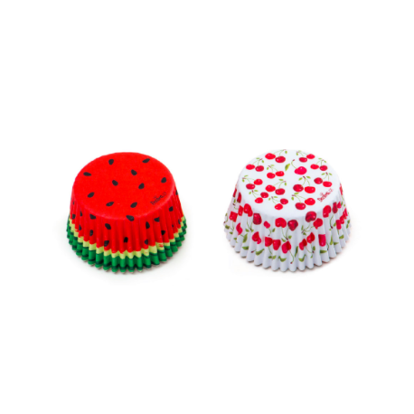 Caissette à cupcake Wilton rouge et blanche à pois