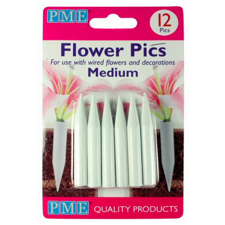 PME - flower spikes/pics, medium, 12 pieces