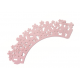Ibili - Cupcake Wraps Pink flowers, 10 pieces