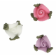 Funcakes - Icing Decorations small roses with leafs, 16 pieces