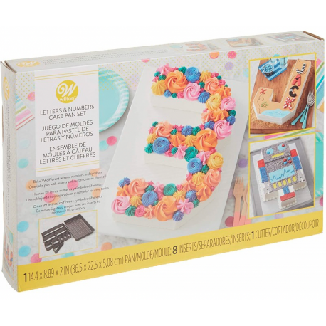 Wilton - Moules gâteau modulables lettres et chiffres