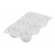 Silikomart - Silicon mould Supernova 105, 6x Ø 64 h 56 mm