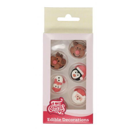 Funcakes - Zuckerdekor Weihnachten, 12 Stück