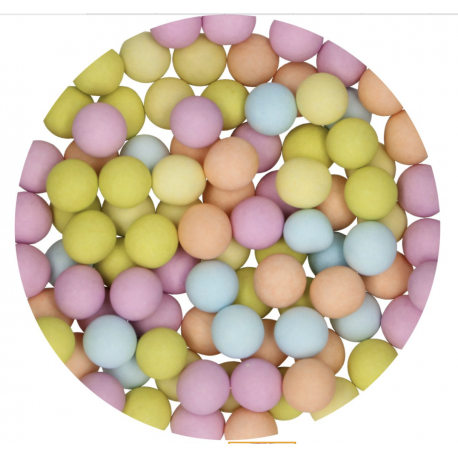 Funcakes - Perles choco pastels, 9 mm, 70 g