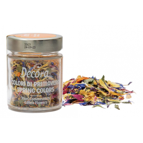 Decora - Fleurs comestibles, mélange couleurs de printemps