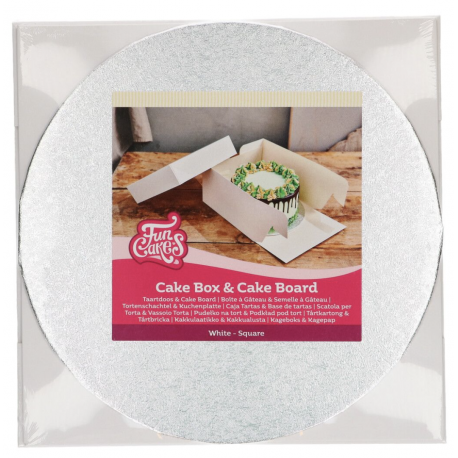Cake box & board, 30 x 30 x 15 cm + board 3mm