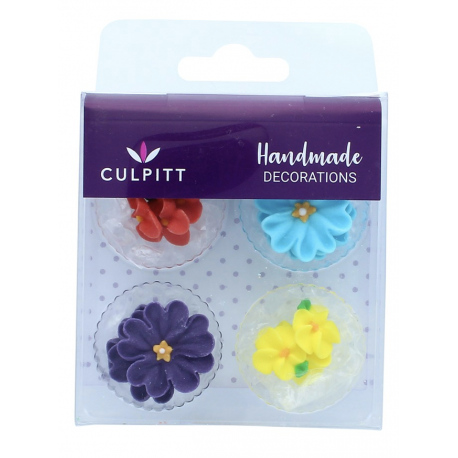 Culpitt Décoration en sucre marguerites assorties, 14 pièces