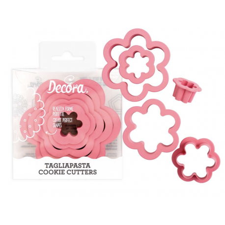 Decora - Flower cookie cutter, 6 pieces