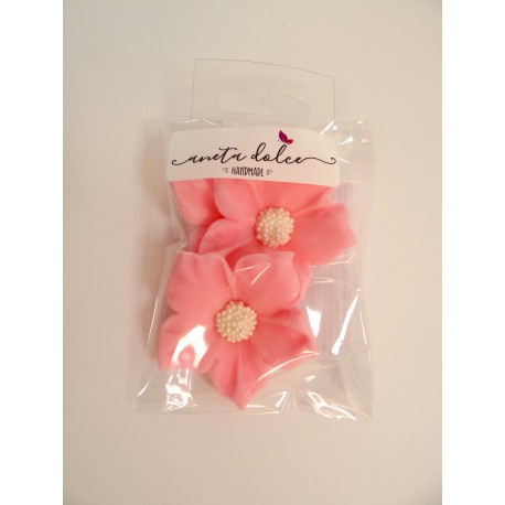 Aneta Dolce - Sugar flower Clematis pink, 4.5 cm, 3 pieces