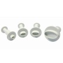 Dekora - Emporte-pièce à piston ovale, set de 4