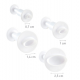 Dekora - Emporte-pièce à piston ovale, set de 4
