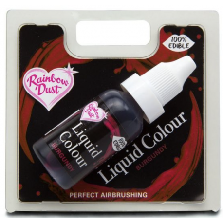 RD - Liquid colour / airbrush, burgundy red, 19 g