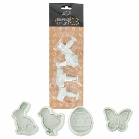 Patisdécor - Emporte-pièces à piston Pâques, set 4