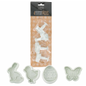 Patisdécor - Emporte-pièces à piston Pâques, set 4