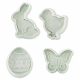 Patisdécor - Emporte-pièces à piston Pâques, set 4