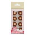 Funcakes - Perles choco bronze, Ø 2 cm