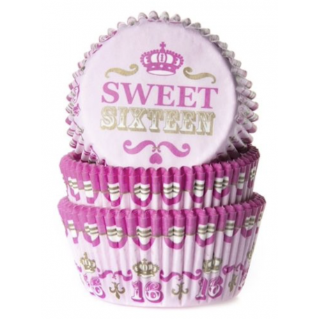 Baking Cups "Sweet sixteen", 50 pieces