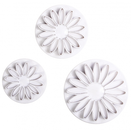Culpitt - emporte-pièce avec piston tournesol, set de 3