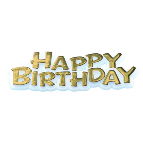 AH - Kuchetopper Happy Birthday golden