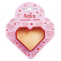 Decora - Geometric heart cutter, approx. 8 x 5 cm