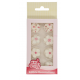 Funcakes - Décoration mélange de fleurs rose/blanc, 32 pieces