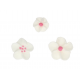 Funcakes - Décoration mélange de fleurs rose/blanc, 32 pieces