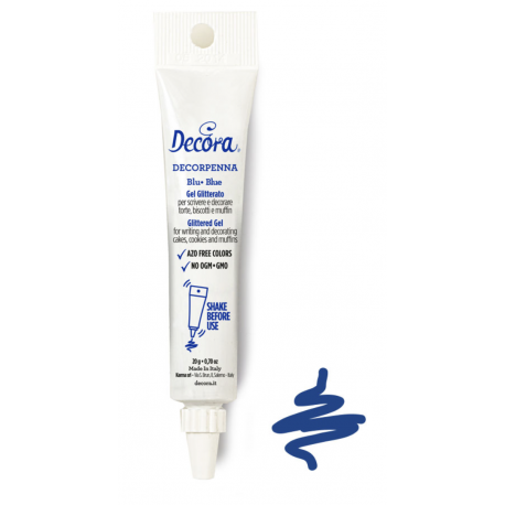 Decora Gel écriture comestible bleu, 20 g