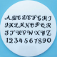 FMM - Emporte-pièce Alphabet majuscule & chiffres bouclées, 1.5 cm