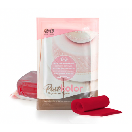 Pastkolor - pâte à sucre bordeaux, 1 kg