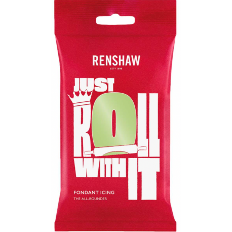 Renshaw - pâte à sucre vert pastel, 250 g