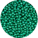 Decora Essbare Perlen metallisch grün, 5 mm, 100 g