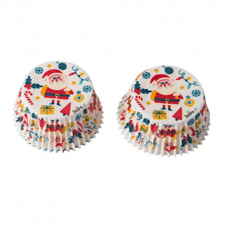 Cupcake Backförmchen Frohe Weihnachten, 36 Stück