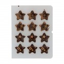 FunCakes - Décorations en Chocolat Bronze/Or Étoiles Set/12