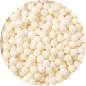 Decora perles en sucre maxi blanc brillant, 7 mm, 100 g