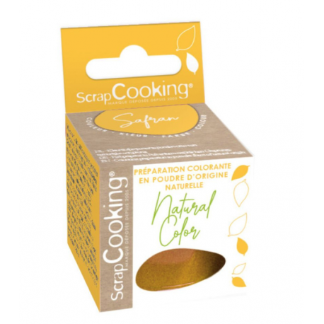 ScrapCookig - Powder food coloring of natural origin saffron yellow 10 g