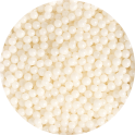 Decora perles en sucre blanc brillant, 5 mm, 100 g