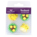 Culpitt - Décoration en sucre poussins de Pâques, 10 pièces