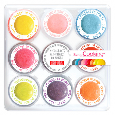 ScrapCooking - 9 mini food colouring powders