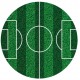 Dekora - Sugar disc Soccer/football field, 16 cm