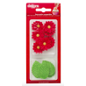 Dekora - Sugar decorations, Red daisies and leaves