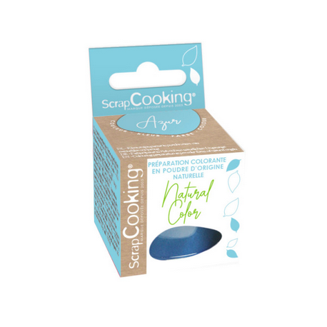 ScrapCookig - Powder food coloring of natural origin azure blue, 5 g