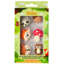 Decora Sugar decoration forest animals, 6 pieces