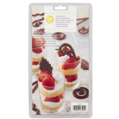 Wilton - chocolate mould, Symbols, 10 cavities