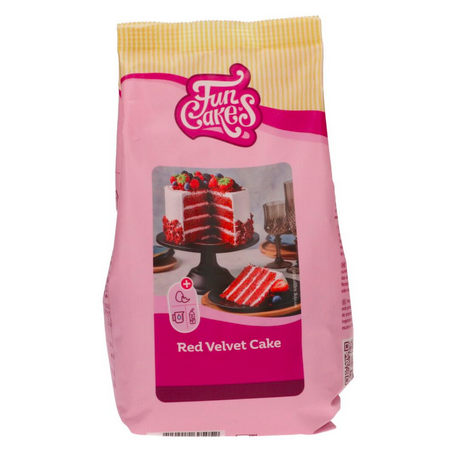 FunCakes - Mélange pour Red Velvet Cake, 500 gr